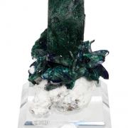 Azurite with Malachite