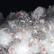 Fluorite and Rhodochrosite on Quartz