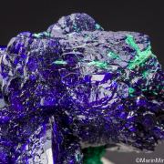 Azurite with Malachite