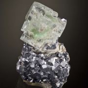 Fluorite on Galena