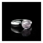 Silver Plated Kunzite Ring. 8.64 ct.