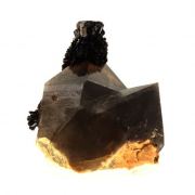 Goethite, Smoky Quartz.