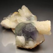 FLUORITE with PHANTOMS, CALCITE