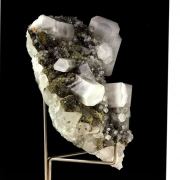 Calcite, Pyrite, Fluorite.