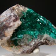 Dioptase on Quartz