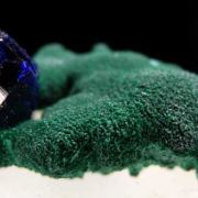 Azurite on Malachite