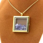 Raw Tanzanite Necklace.