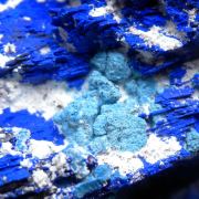 Azurite with Plancheite