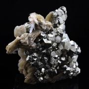 Siderite, Quartz, Pyrite.