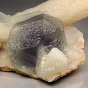 FLUORITE with PHANTOMS, CALCITE