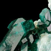 Dioptase on Chrysocolla