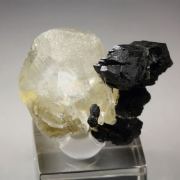 BABINGTONITE, CALCITE