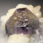 FLUORITE with PHANTOMS, CALCITE