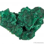 Malachite ps. Azurite, on Bayldonite ps. Mimetite