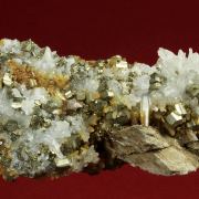 Pyrite with Quartz and Siderite