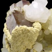 Fluorite, quartz, calcite, dolomite