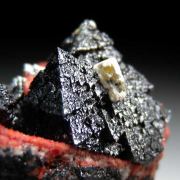 Hausmanite with Ettringite, Andradite