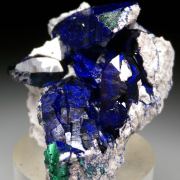 Azurite with Malachite