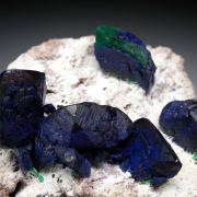 Azurite with Malachite