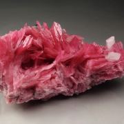 gemmy RHODONITE, CALCITE