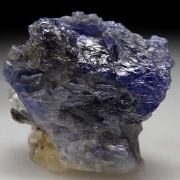 Quartz on Tanzanite with Prehnite