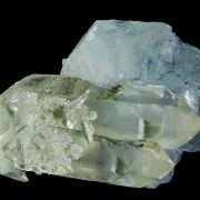 Fluorite on Quartz