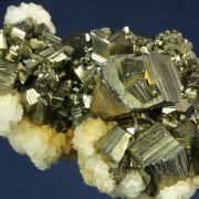 Pyrite with Calcite