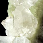 Prehnite Cast After Anhydrite With Calcite