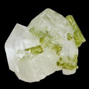 Tourmaline elbaite, quartz