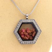 Raw Spinel necklace.