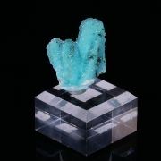 CHRYSOCOLLA psm after MALACHITE psm after AZURITE with QUARTZ - Tenke-Fungurume, Lualaba, DR Congo