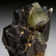 Apatite on Ferberite