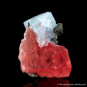 Rhodochrosite with Fluorite