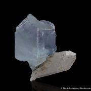 Fluorite (spinel-twinned) with Quartz