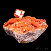 Wulfenite on Mimetite