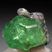 Tsavorite with Diopside