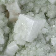 Chabazite on Prehnite