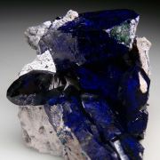 Azurite with Malachite