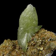 Ludlamite with Vivianite on matrix