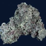 Proustite on Polybasite(?)