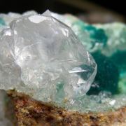 Dioptase with Calcite