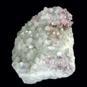 Fluorite and Rhodochrosite on Quartz