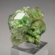 gem GARNET var. GROSSULAR with GREEN CHROMIAN PHANTOMS