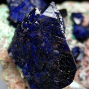 Azurite with Malachite