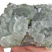 Fluorite on Galena