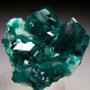 Dioptase on Calcite