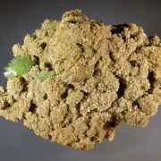 Ludlamite on Siderite and Pyrite