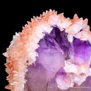 Quartz var. Amethyst with Calcite