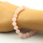 Rose Quartz Bracelet 8 mm Beads.