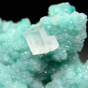 Dioptase, Calcite